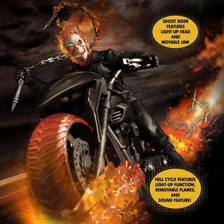 One:12 Collective Marvel Ghost Rider & Hell Cycle Action Figure Set