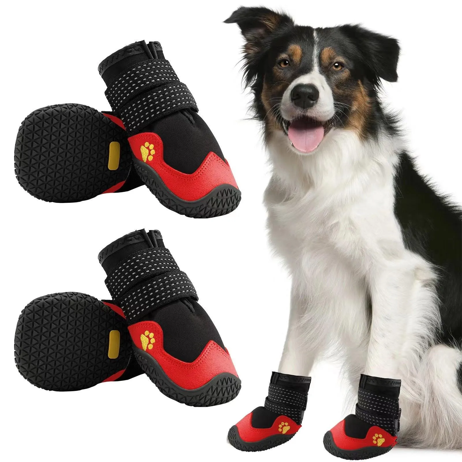 Outdoor Waterproof Dog Shoes - Non-slip and Protective