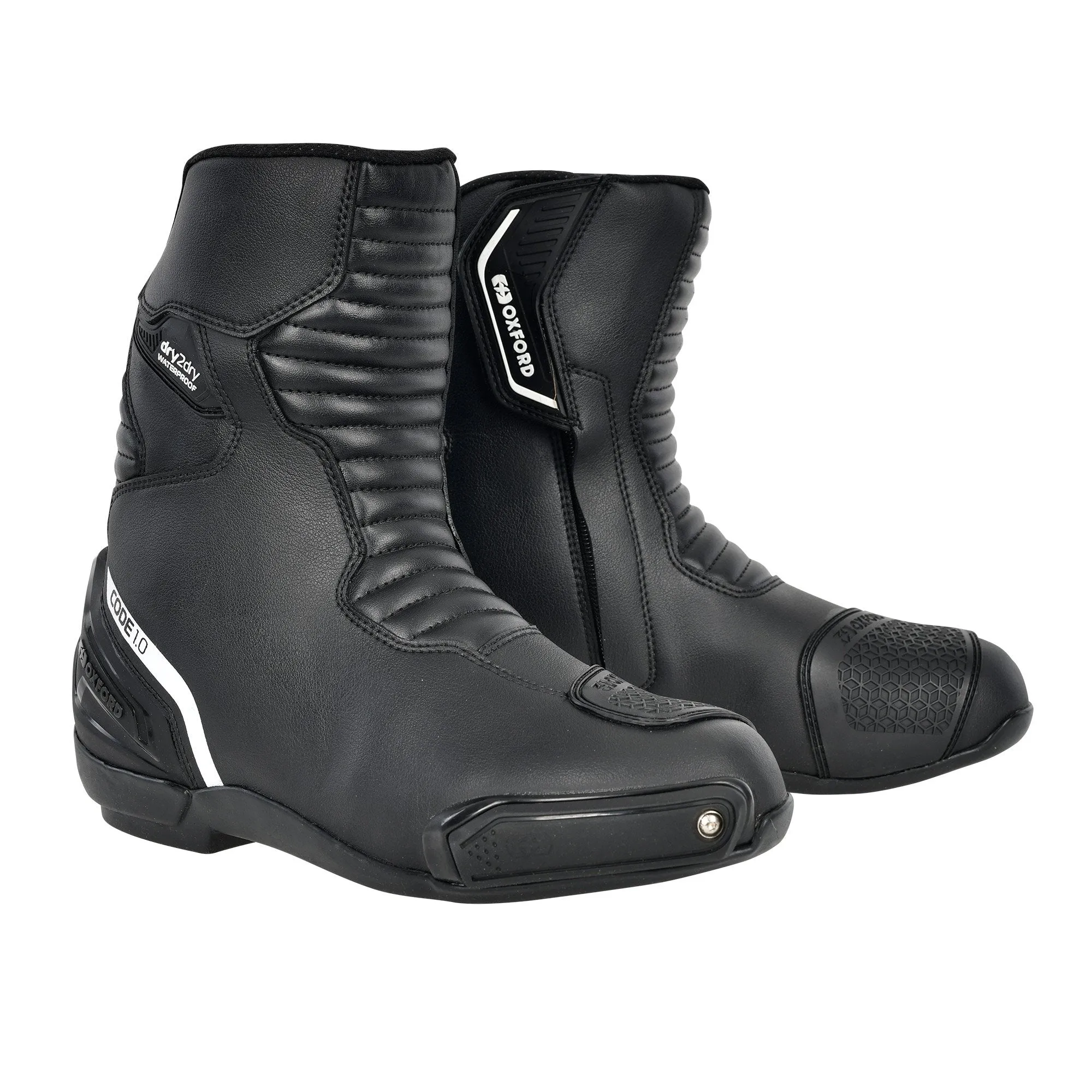 Oxford Code 1.0 Mid Dry2Dry Waterproof Short Motorcycle Boots