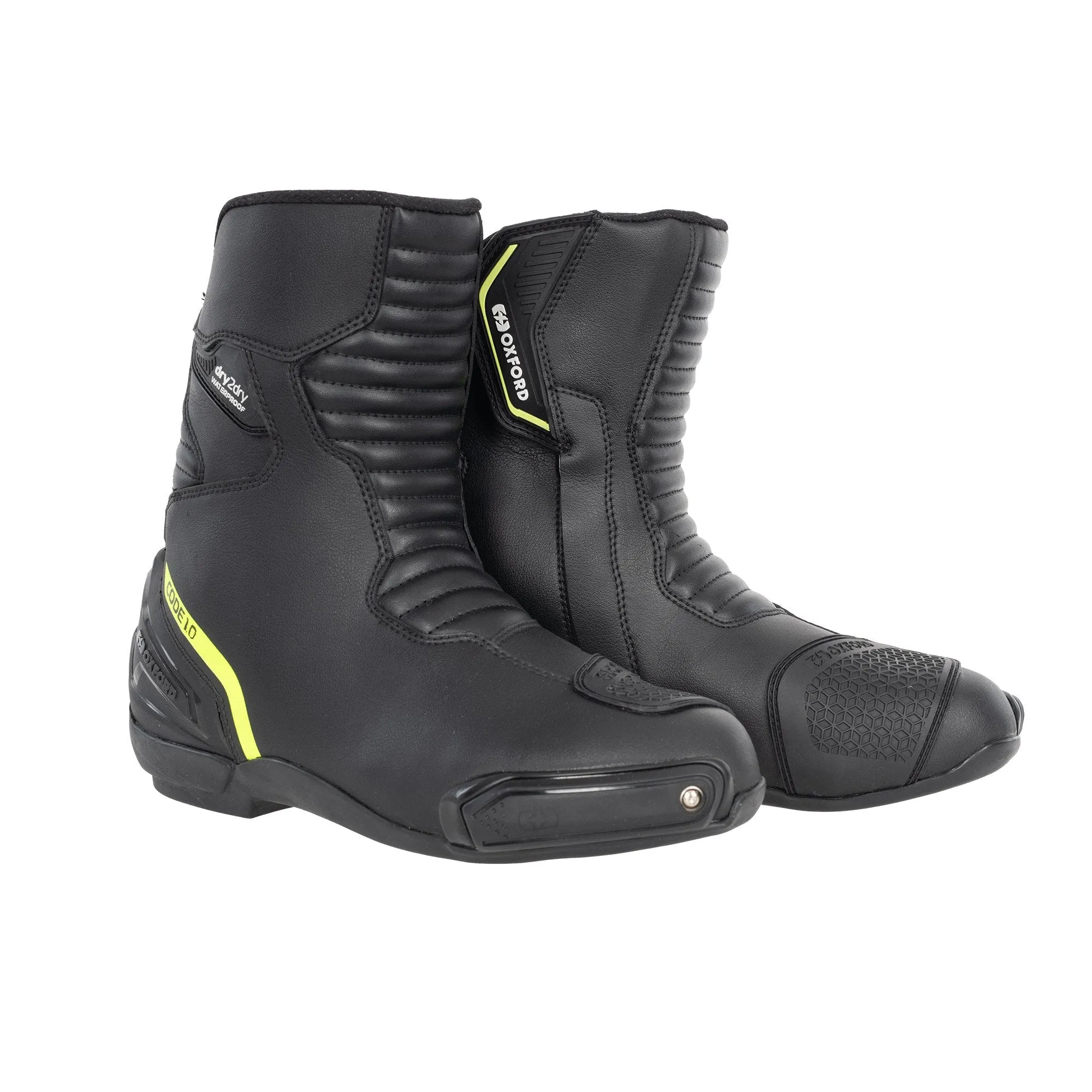 Oxford Code 1.0 Mid Dry2Dry Waterproof Short Motorcycle Boots