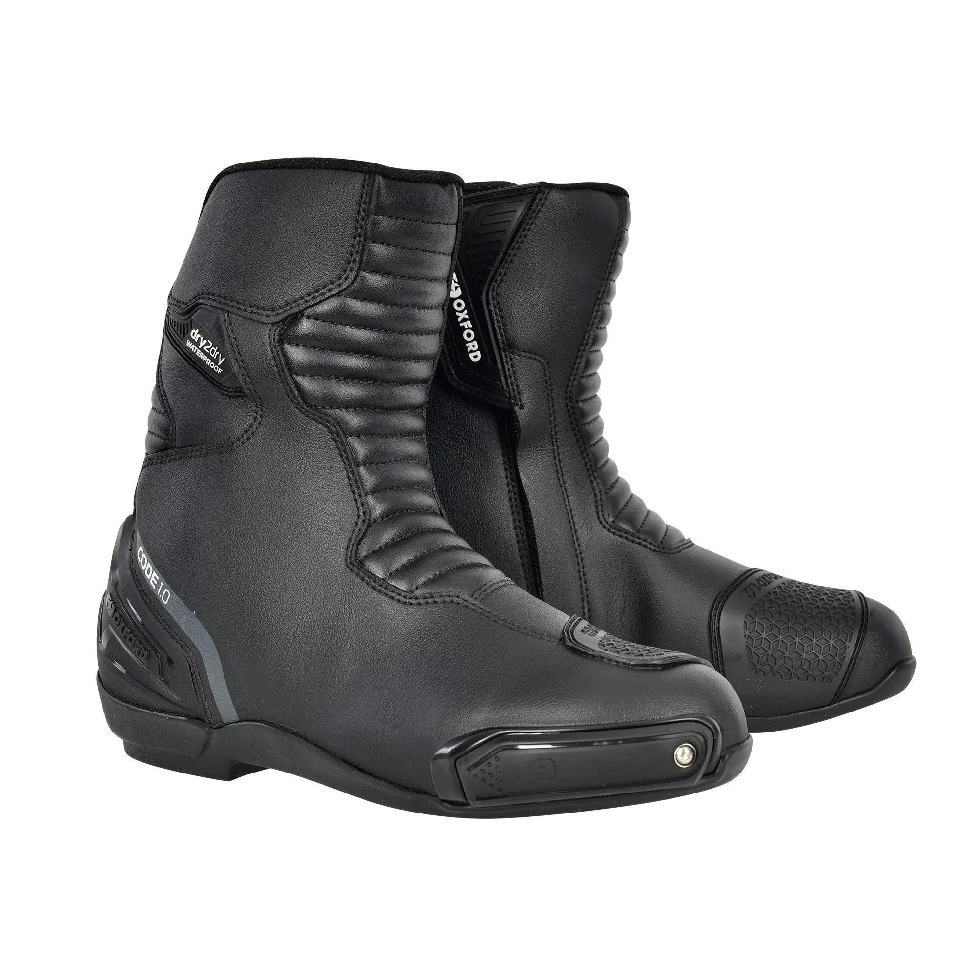 Oxford Code 1.0 Mid Dry2Dry Waterproof Short Motorcycle Boots