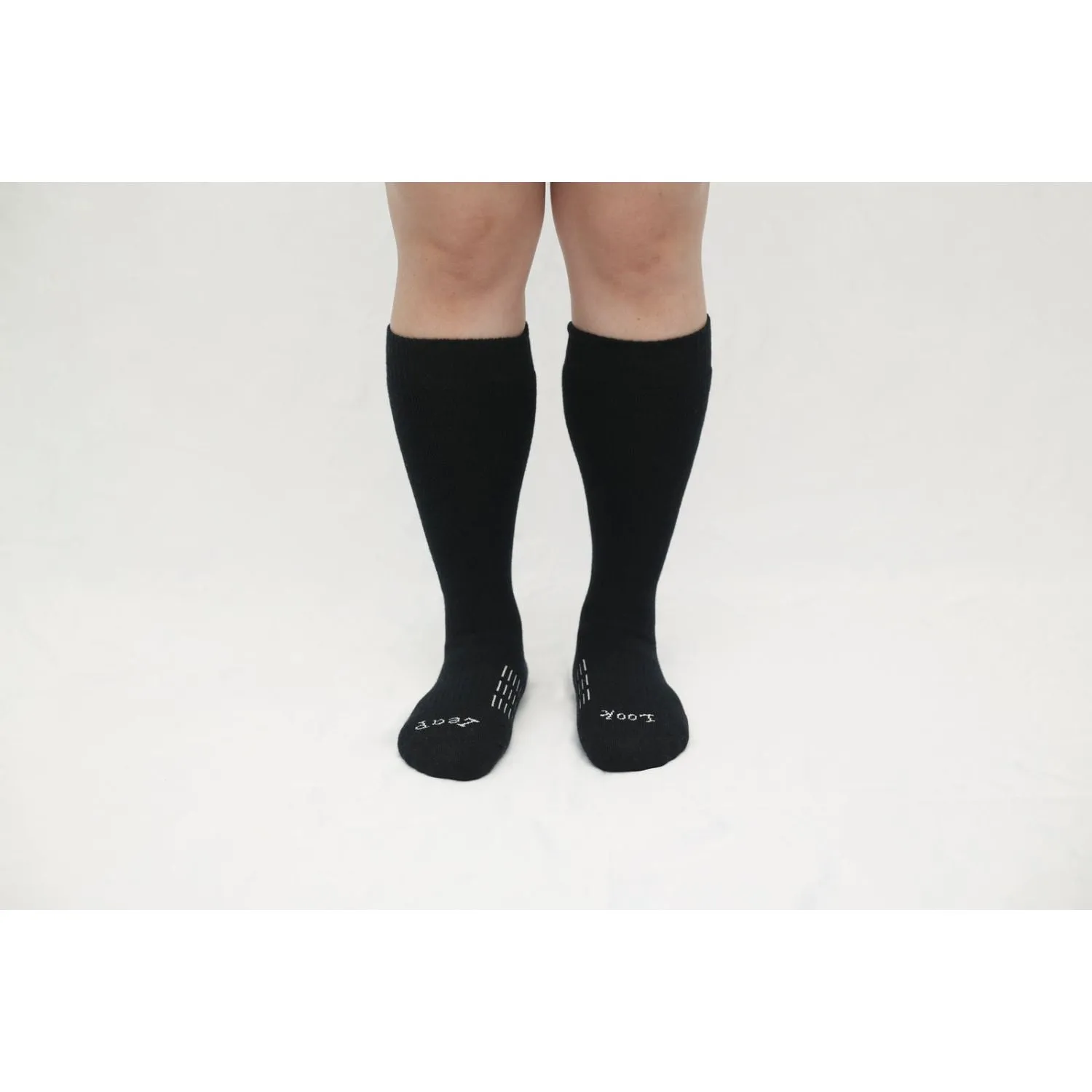 Paire Merino Wool-Blend Snow Sport Sock (Black)