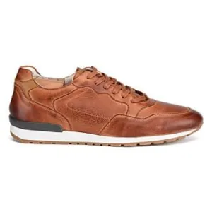 Patina Chestnut leather Trainers - CANBERRA