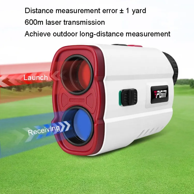 PGM JQ015 IP54 Waterproof Golf Laser Distance Meter Telescope, Measuring Distance: 600m(White)