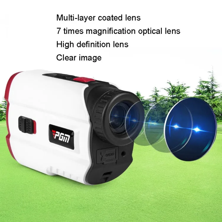 PGM JQ015 IP54 Waterproof Golf Laser Distance Meter Telescope, Measuring Distance: 600m(White)