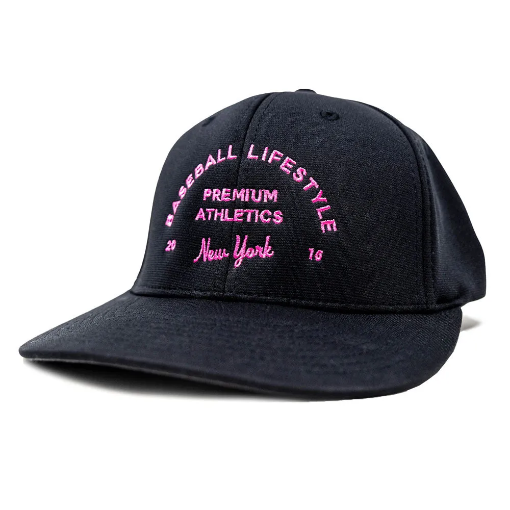 Premium Athletics Hat - Black/Pink