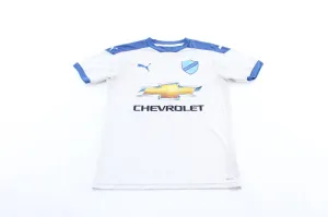 Puma Logo Chevrolet White & Blue Soccer Jersey