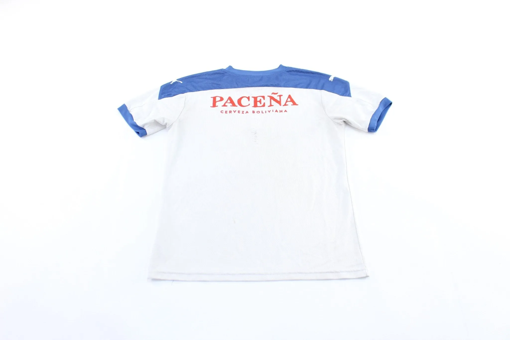 Puma Logo Chevrolet White & Blue Soccer Jersey