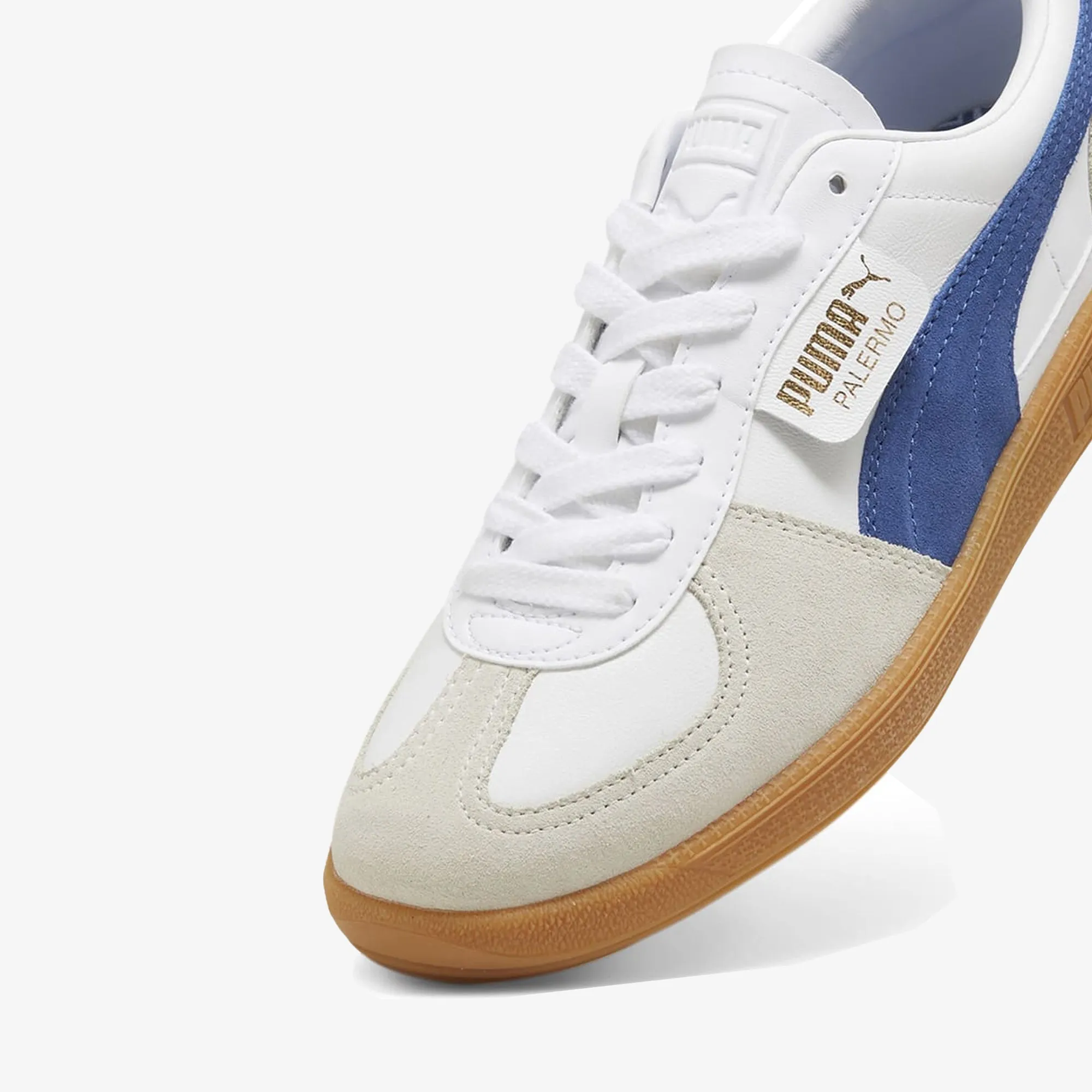 PUMA | PALERMO LTH { PUMA WHITE/VAPOR GRAY/CLYDE ROYAL