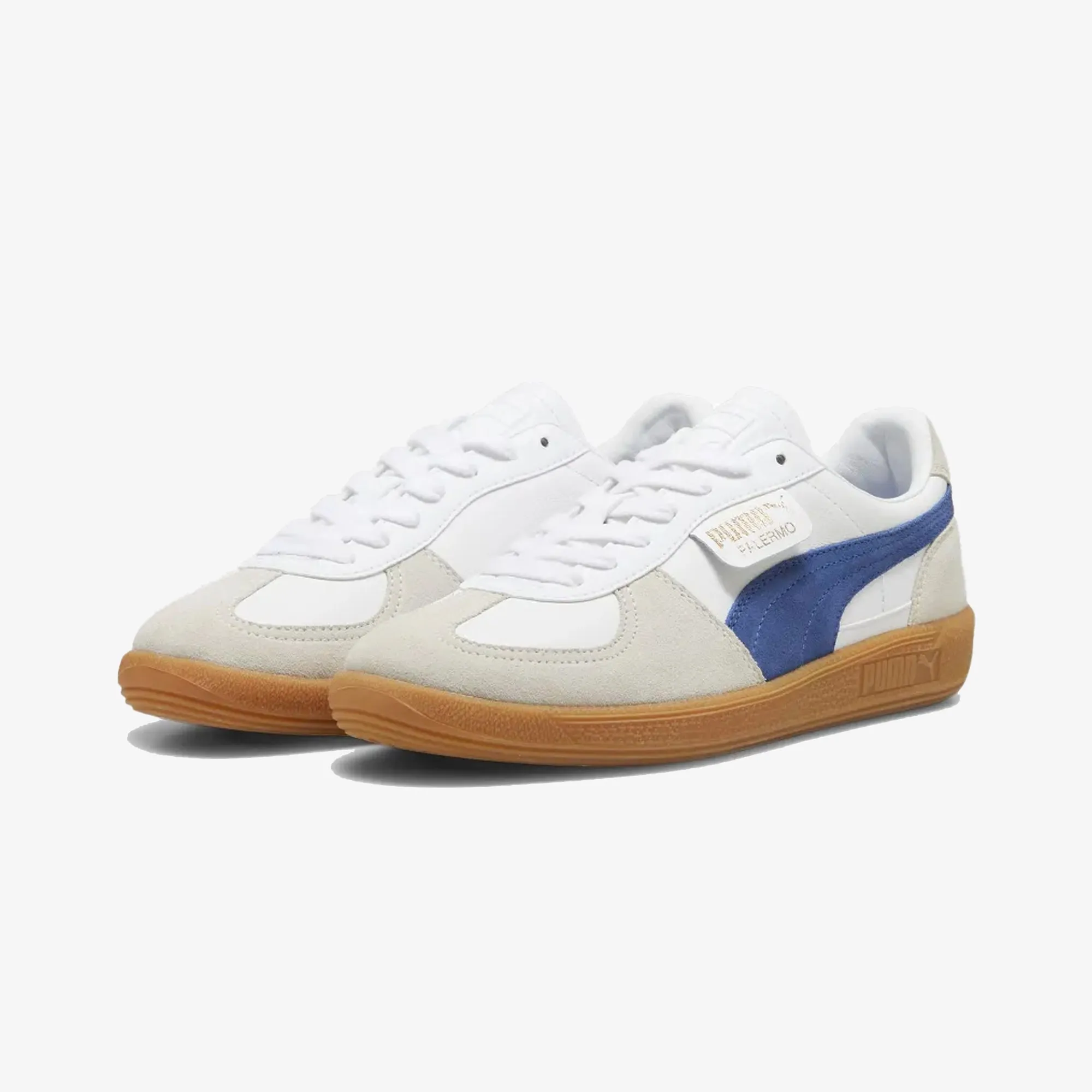 PUMA | PALERMO LTH { PUMA WHITE/VAPOR GRAY/CLYDE ROYAL