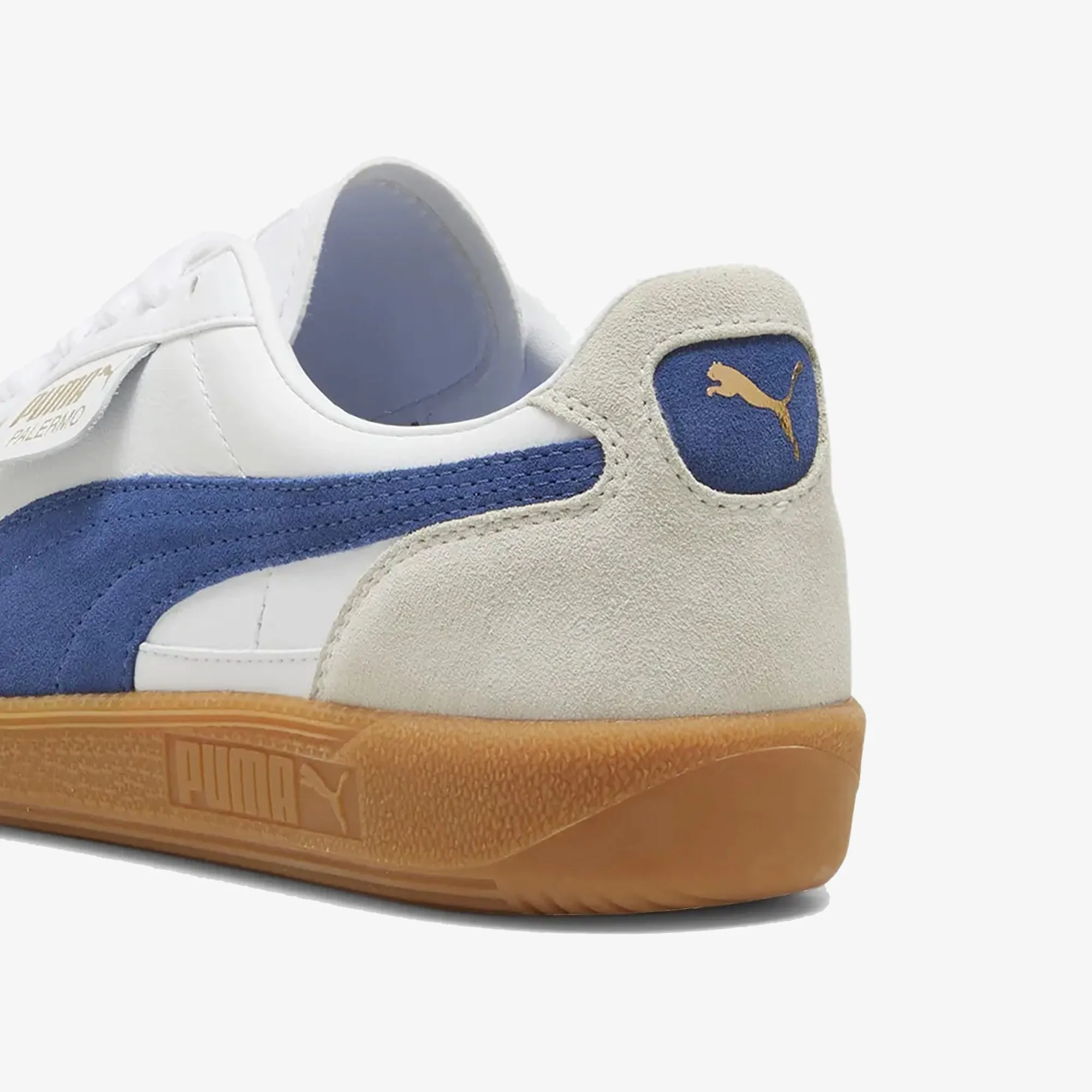 PUMA | PALERMO LTH { PUMA WHITE/VAPOR GRAY/CLYDE ROYAL