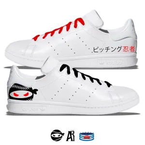 "Pitching Ninja- Japan Edition" Adidas Stan Smith Casual Shoes