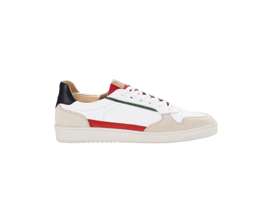 red White &amp; Green Men&#039;s Trainers - KOLORA