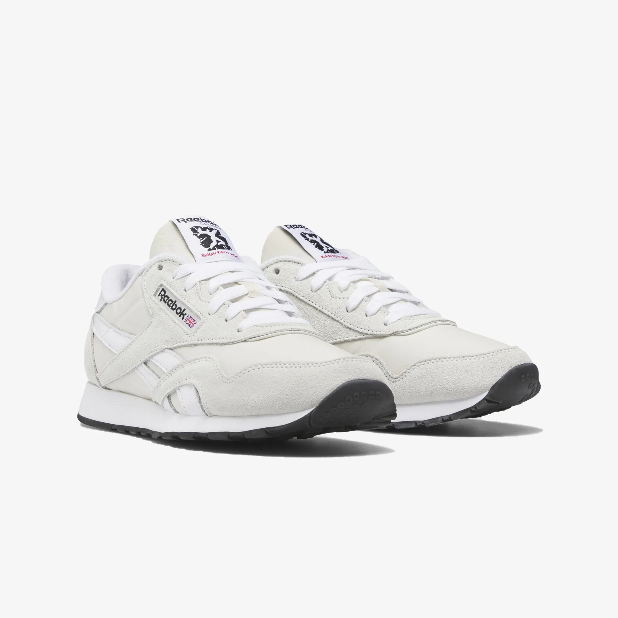 Reebok | CLASSIC NYLON  { MORNING FOG/WHITE