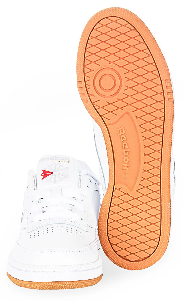 Reebok Club 85 In White Gum For Women