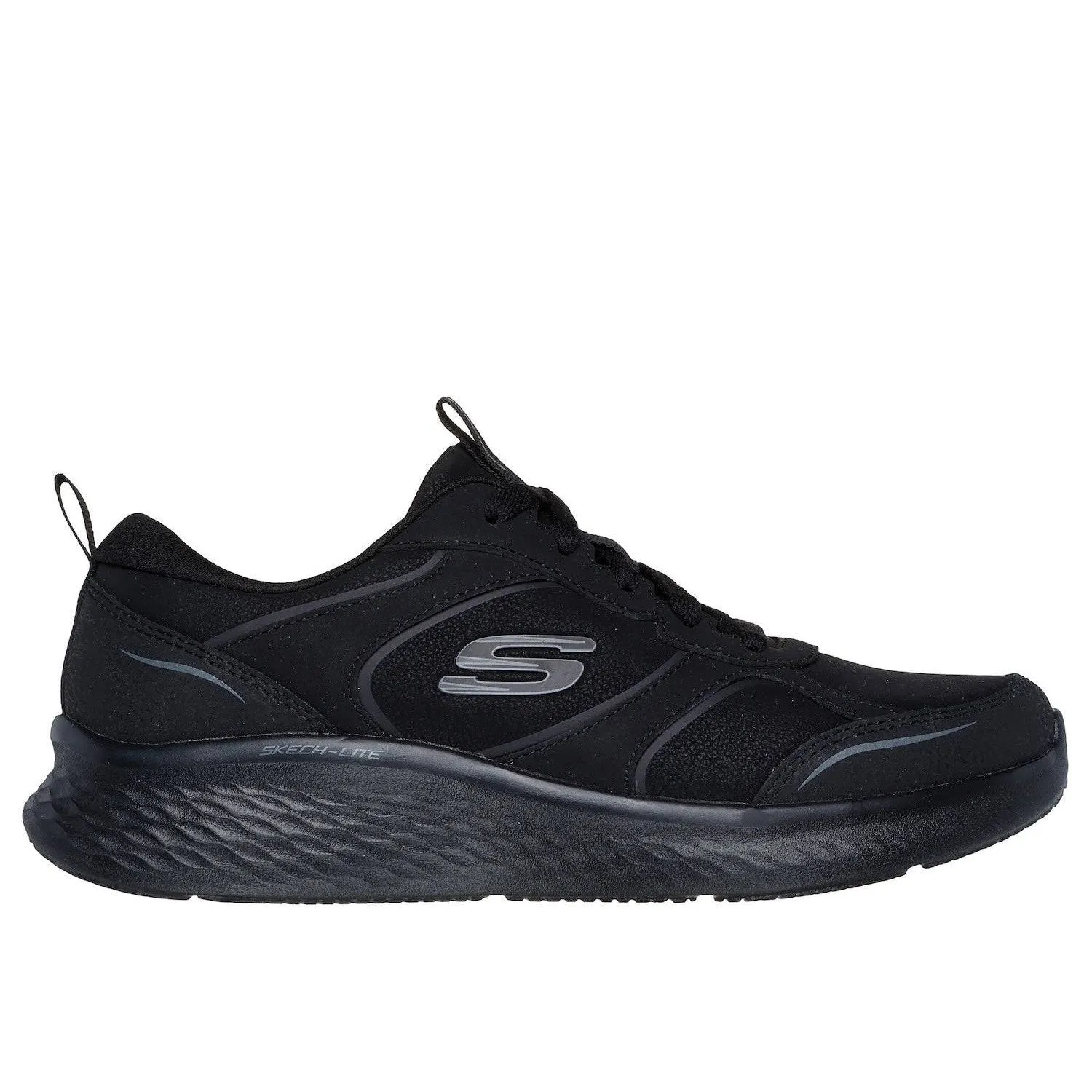 Skechers 150049 Skech-Lite Pro-Sleek Ladies Black Leather Lace Up Trainers