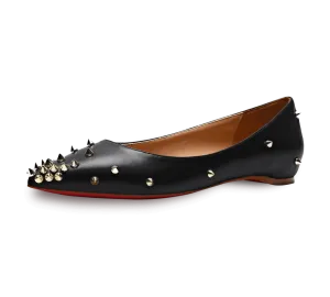 Skittle Studded Leather Flats