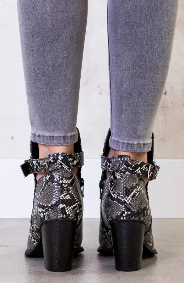 Slangenprint Metallic Boots