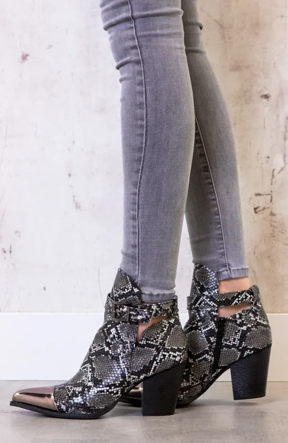 Slangenprint Metallic Boots