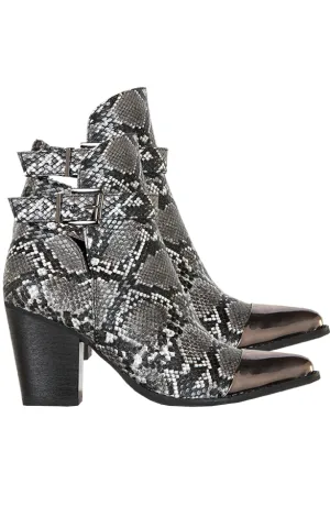 Slangenprint Metallic Boots