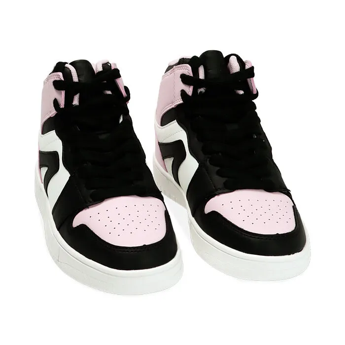 Sneakers nero/rosa