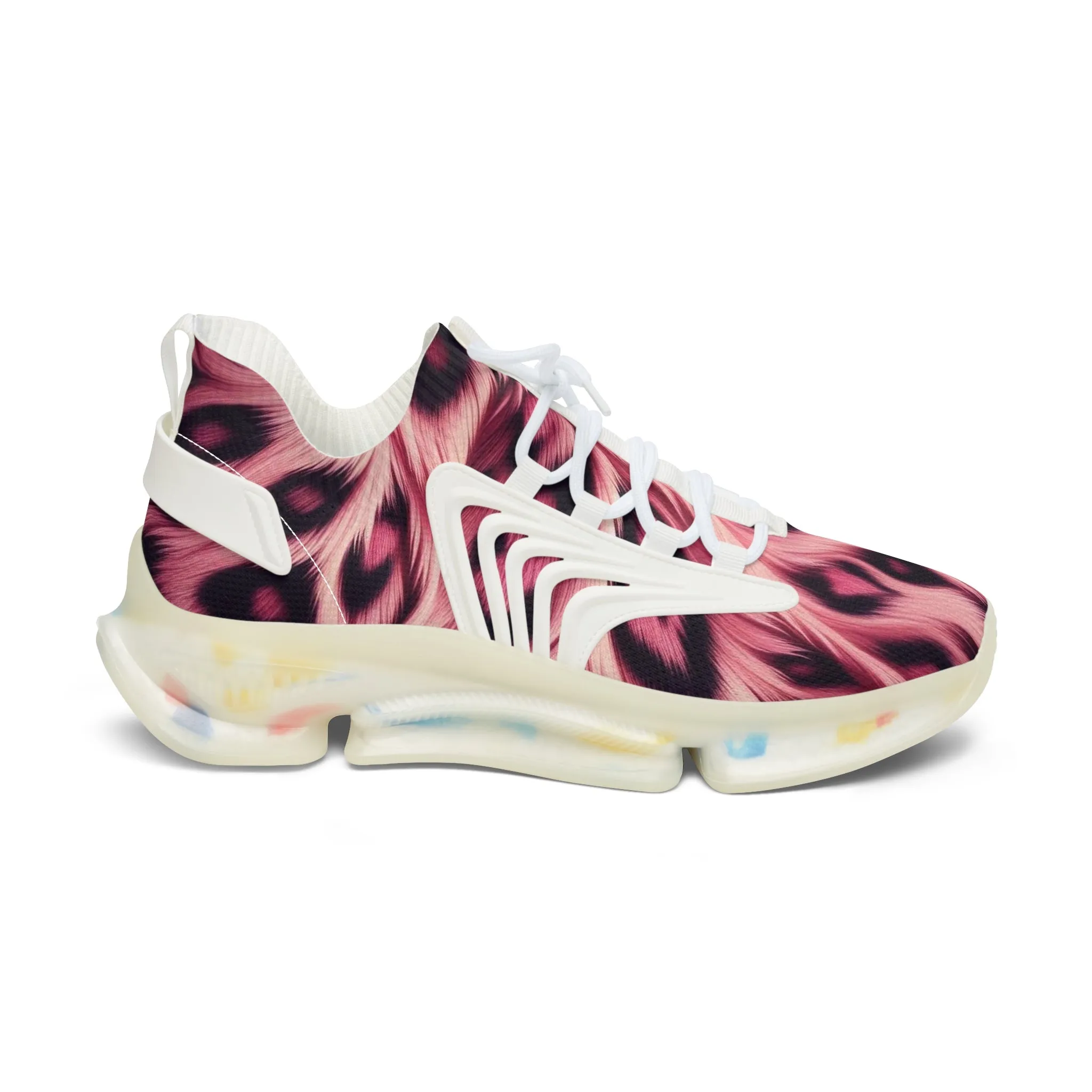 Sneakers Women's Mesh animal pink by Mariu del Campo.