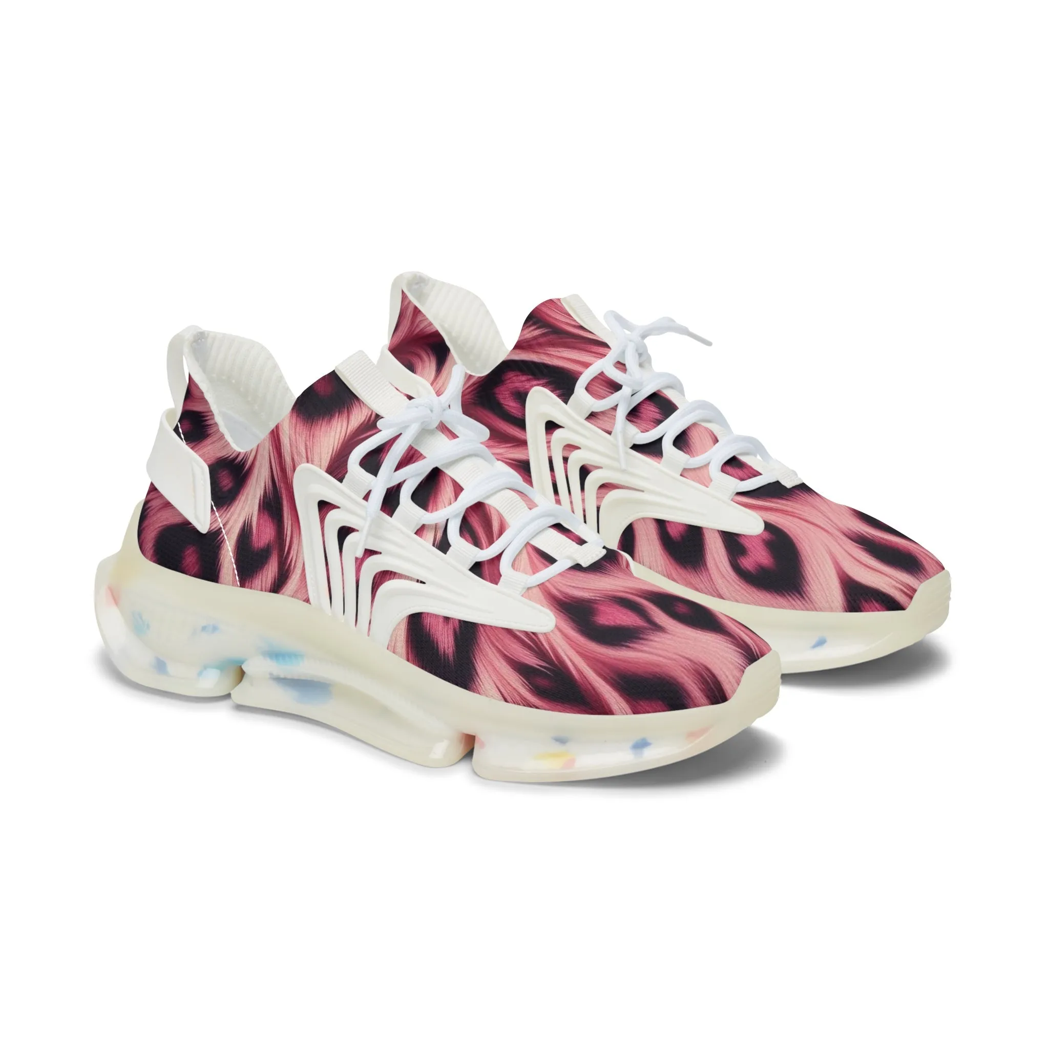 Sneakers Women's Mesh animal pink by Mariu del Campo.