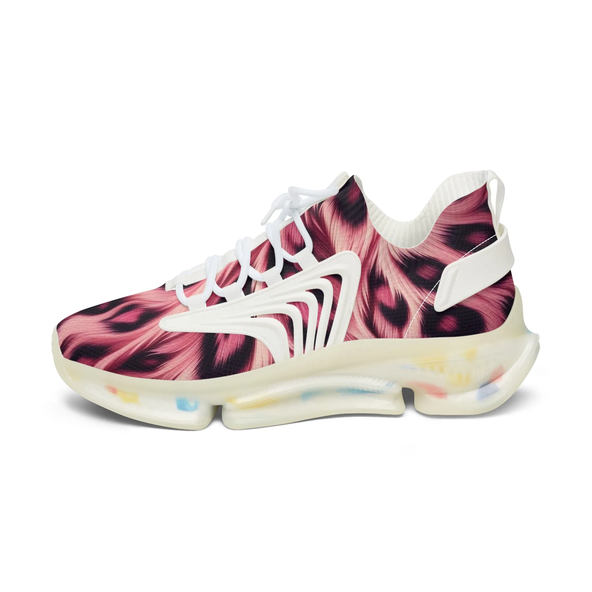 Sneakers Women's Mesh animal pink by Mariu del Campo.