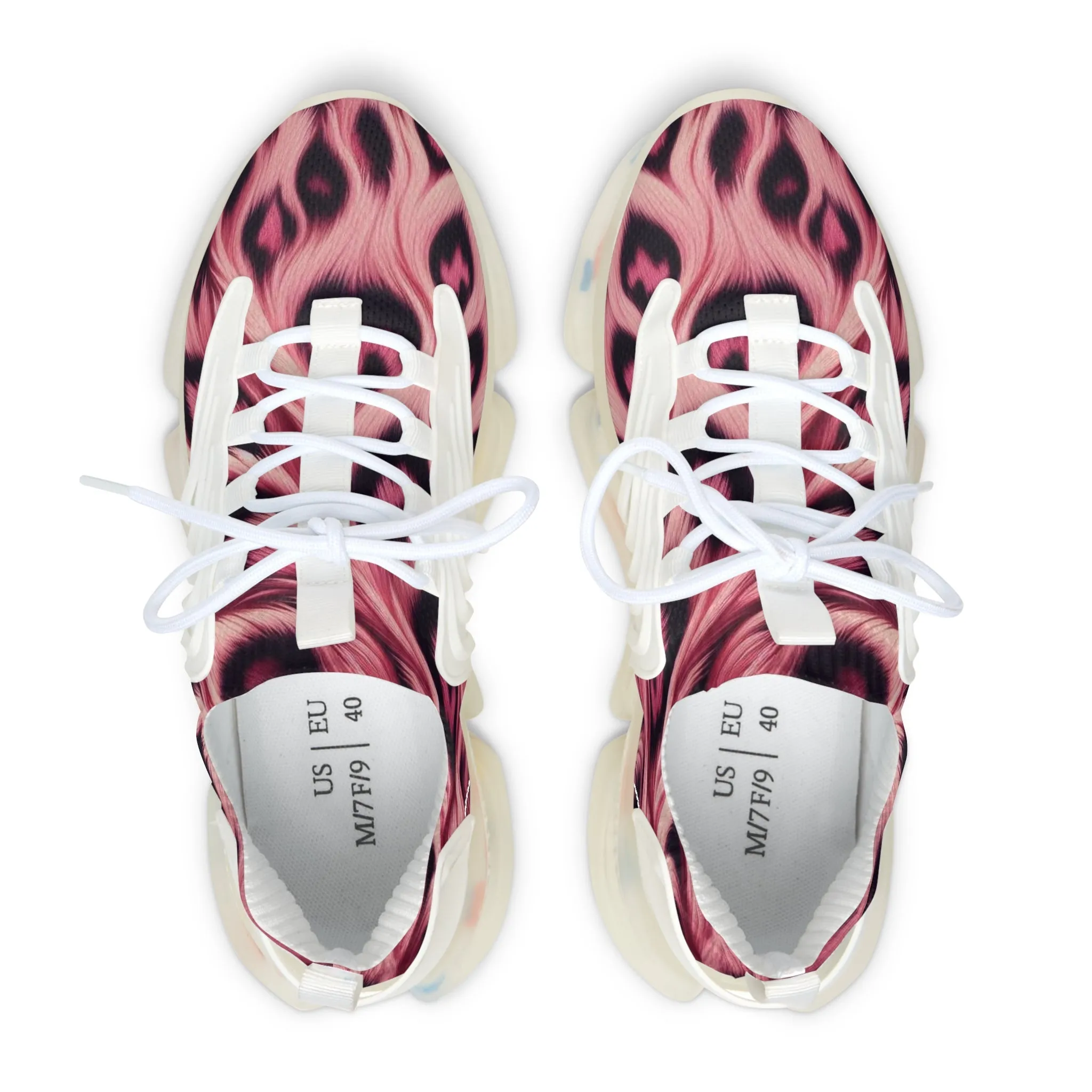 Sneakers Women's Mesh animal pink by Mariu del Campo.