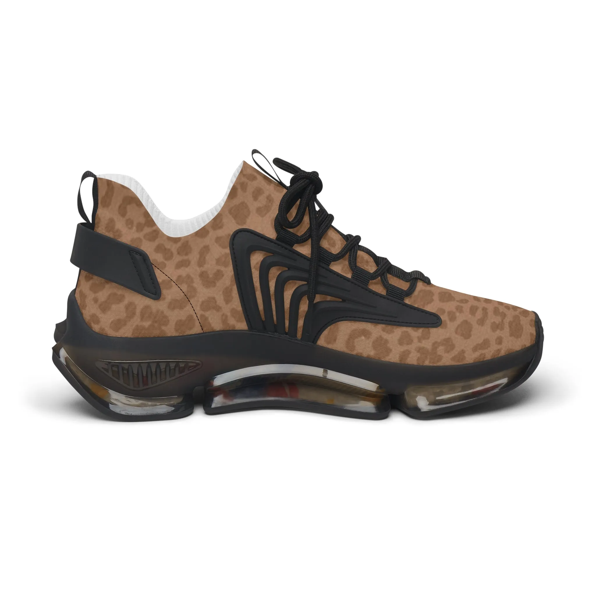 Sneakers Women's Mesh brown leopard by Mariu del Campo.