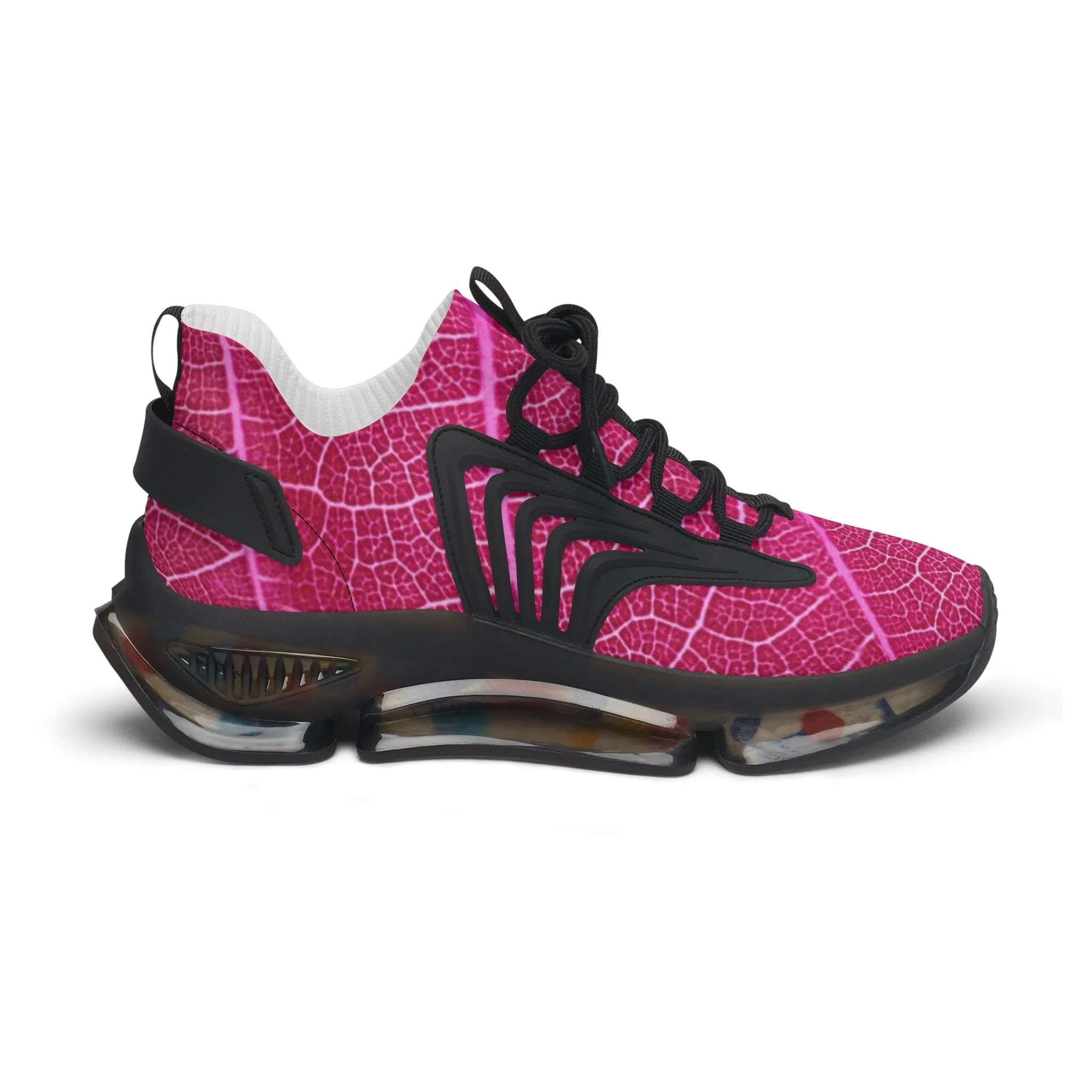 Sneakers Women's Mesh Leaf in pink by Mariu del Campo.