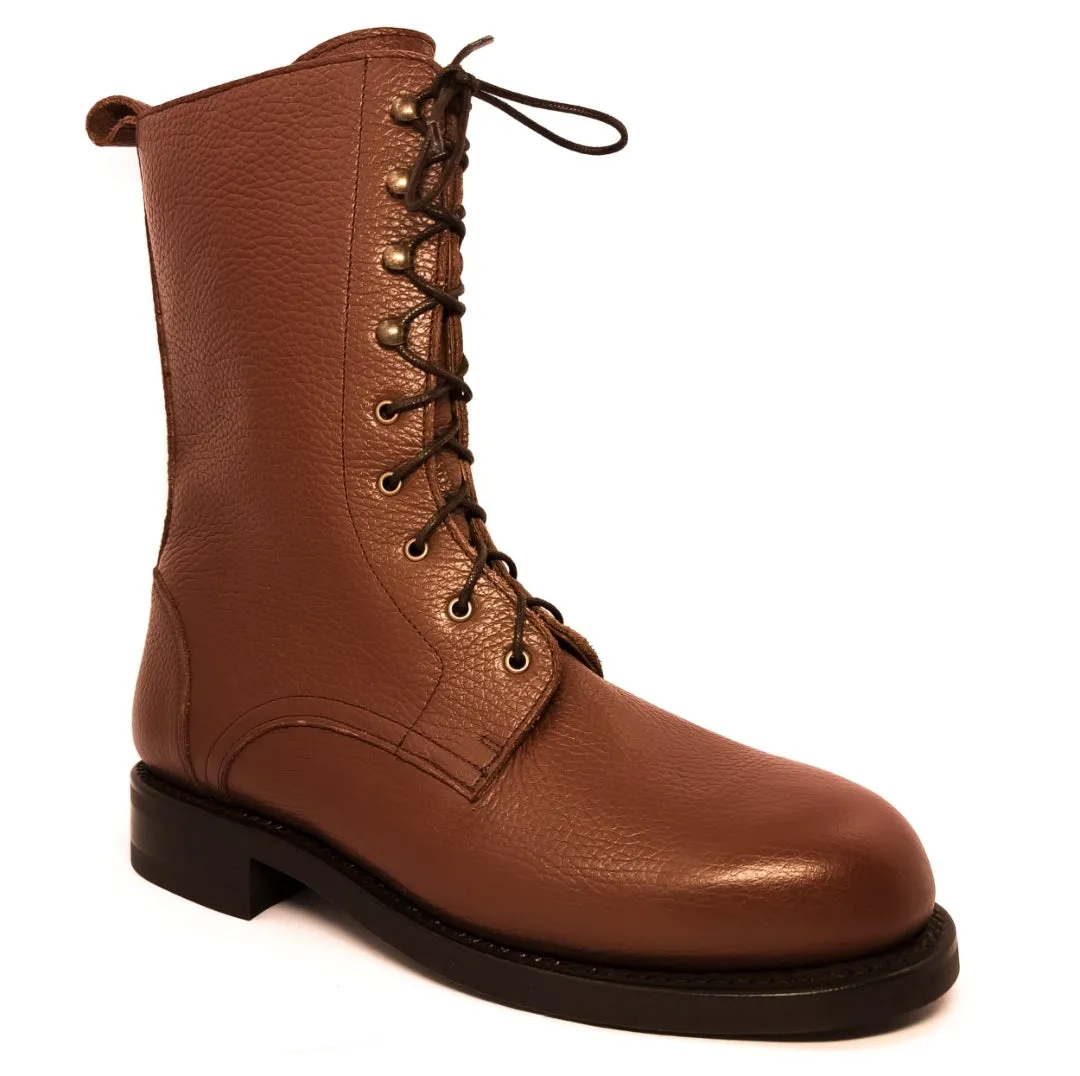 Sparrowhawk - Sample Mid Brown grain laced ladies boot