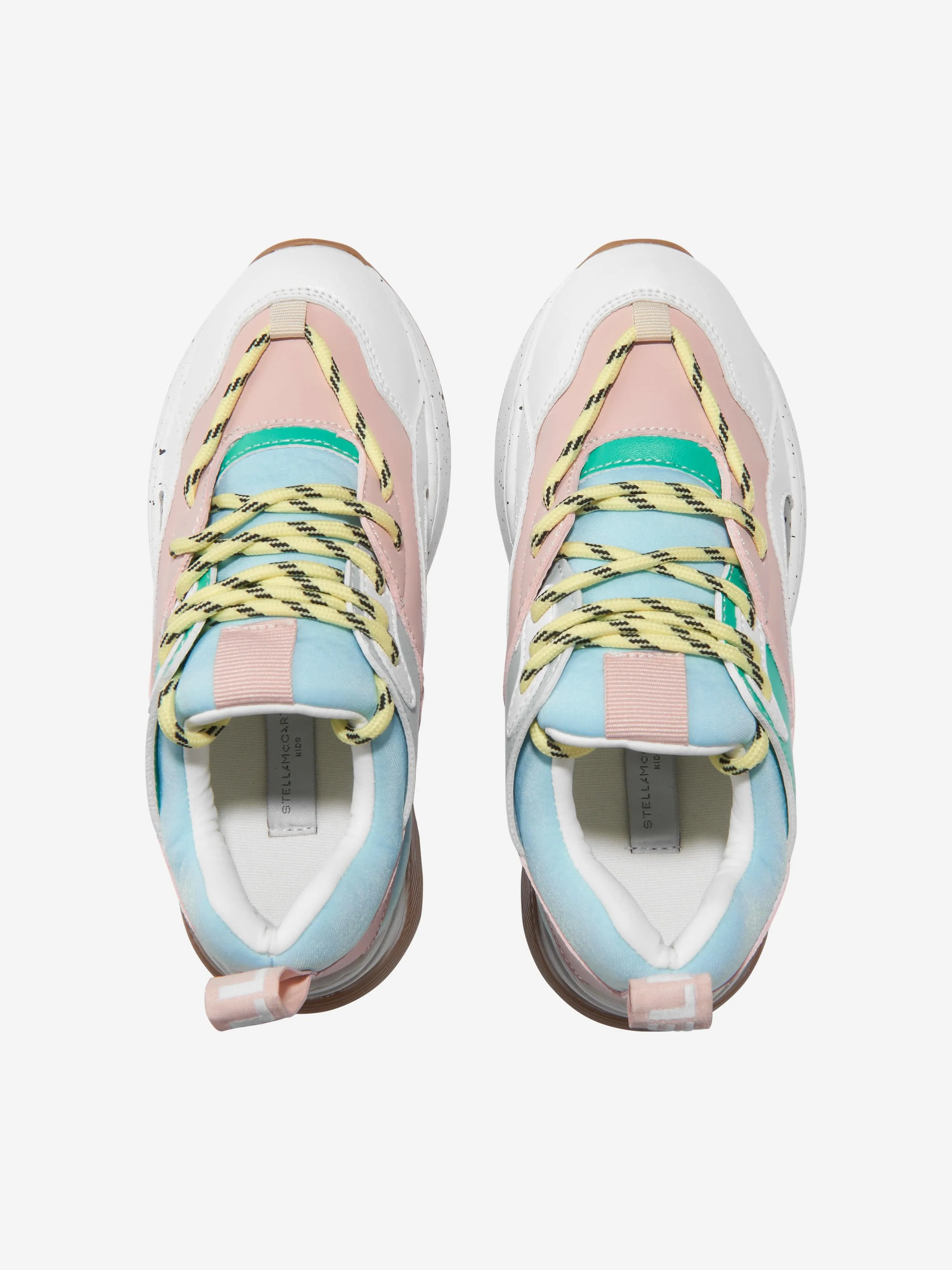 Stella McCartney Girls Lace Up Trainers in Multicolour