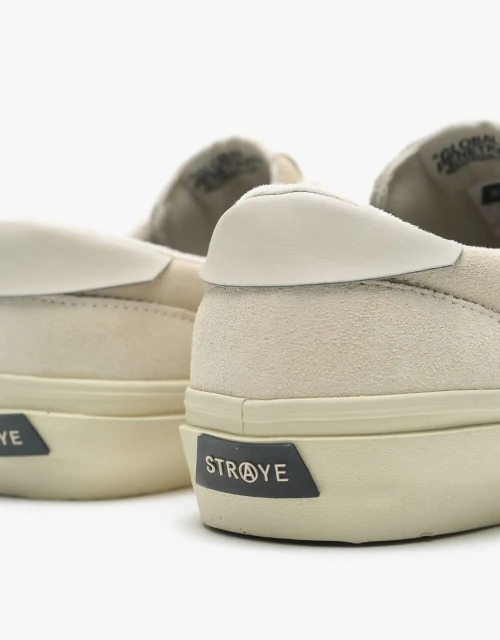 Straye Logan Skate Shoes - Bone/Bone Suede