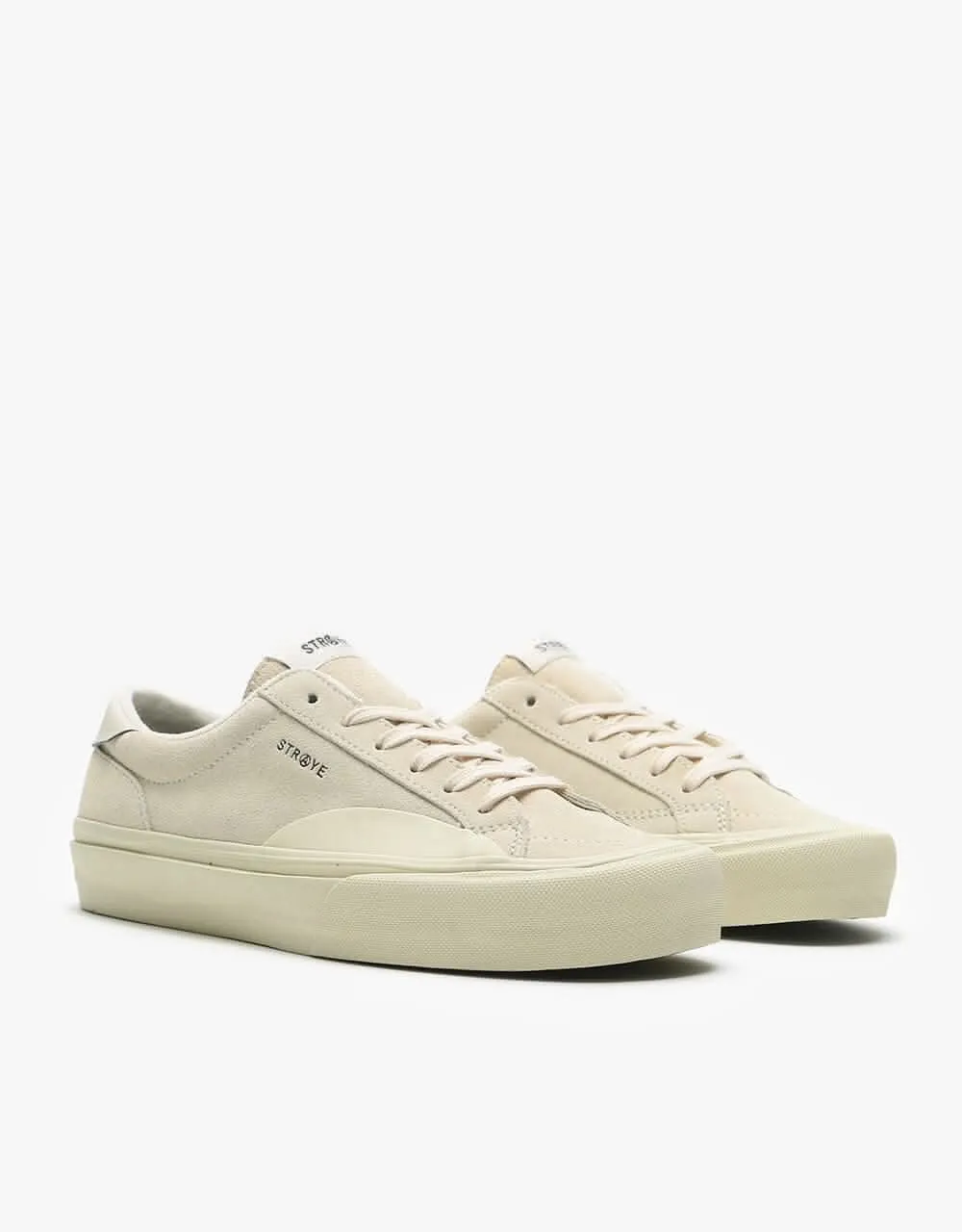 Straye Logan Skate Shoes - Bone/Bone Suede