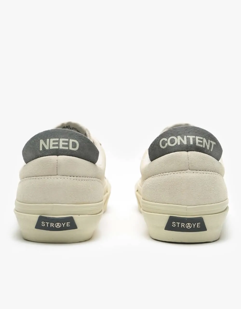 Straye Logan Skate Shoes - Bone/Bone Suede