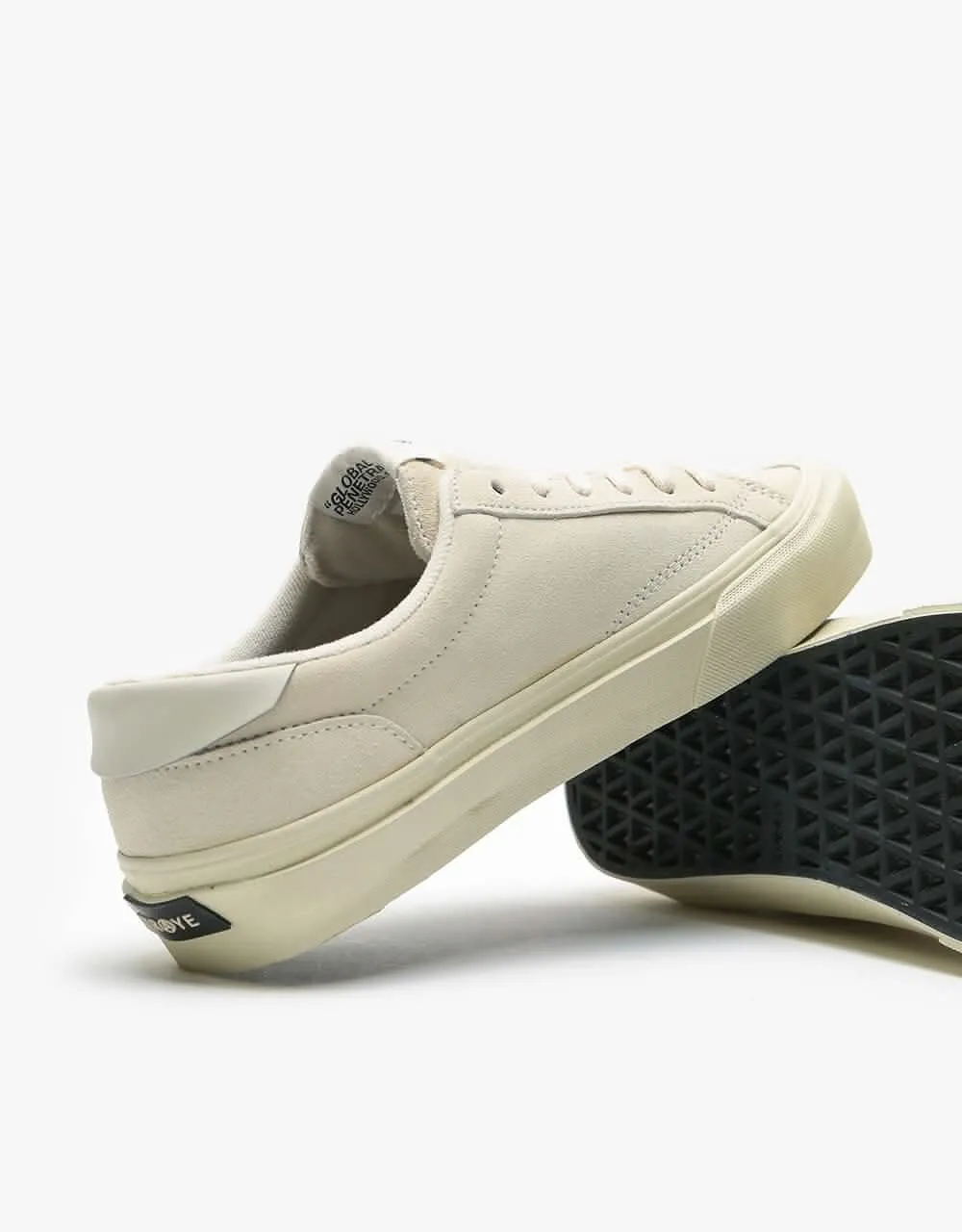 Straye Logan Skate Shoes - Bone/Bone Suede