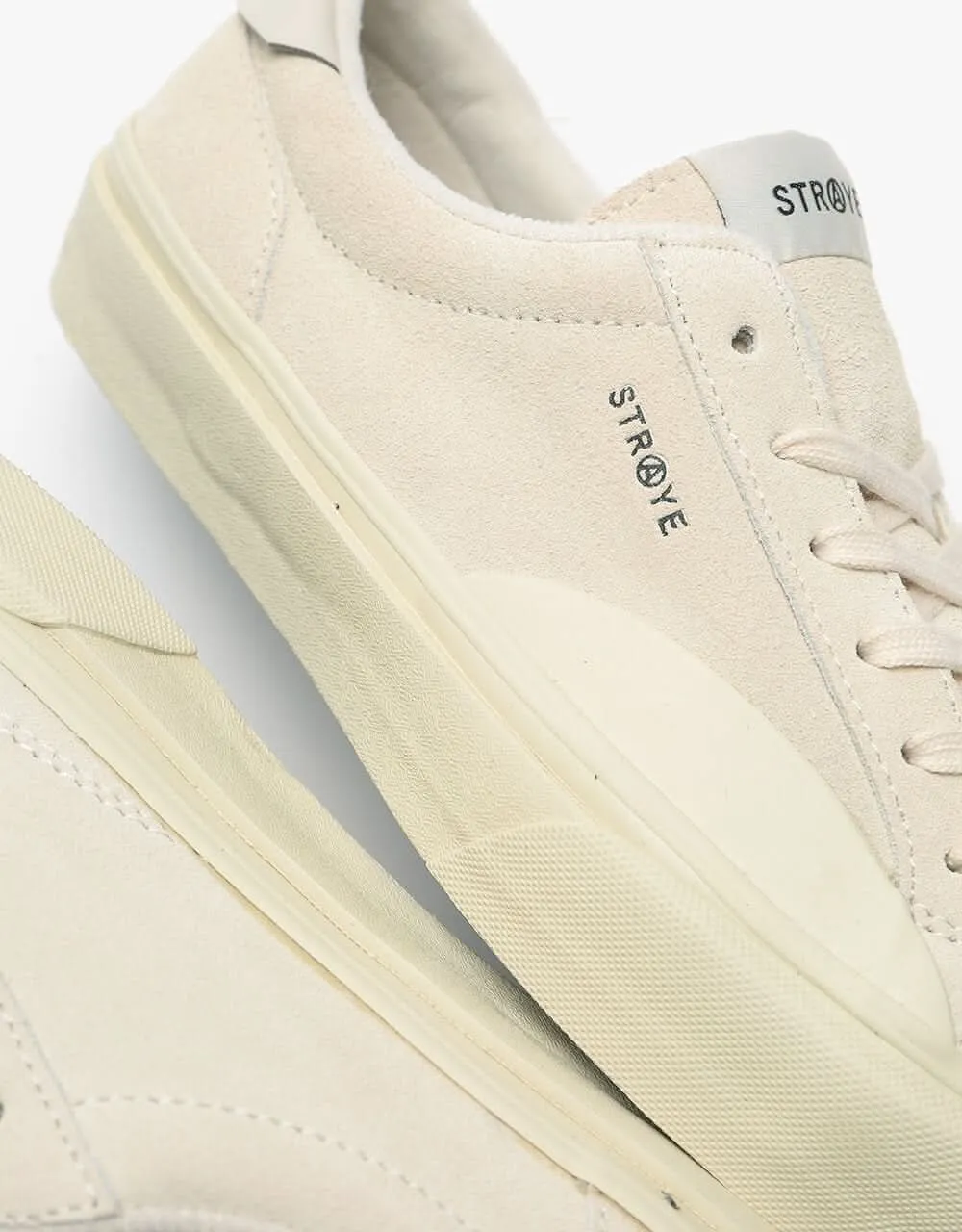 Straye Logan Skate Shoes - Bone/Bone Suede