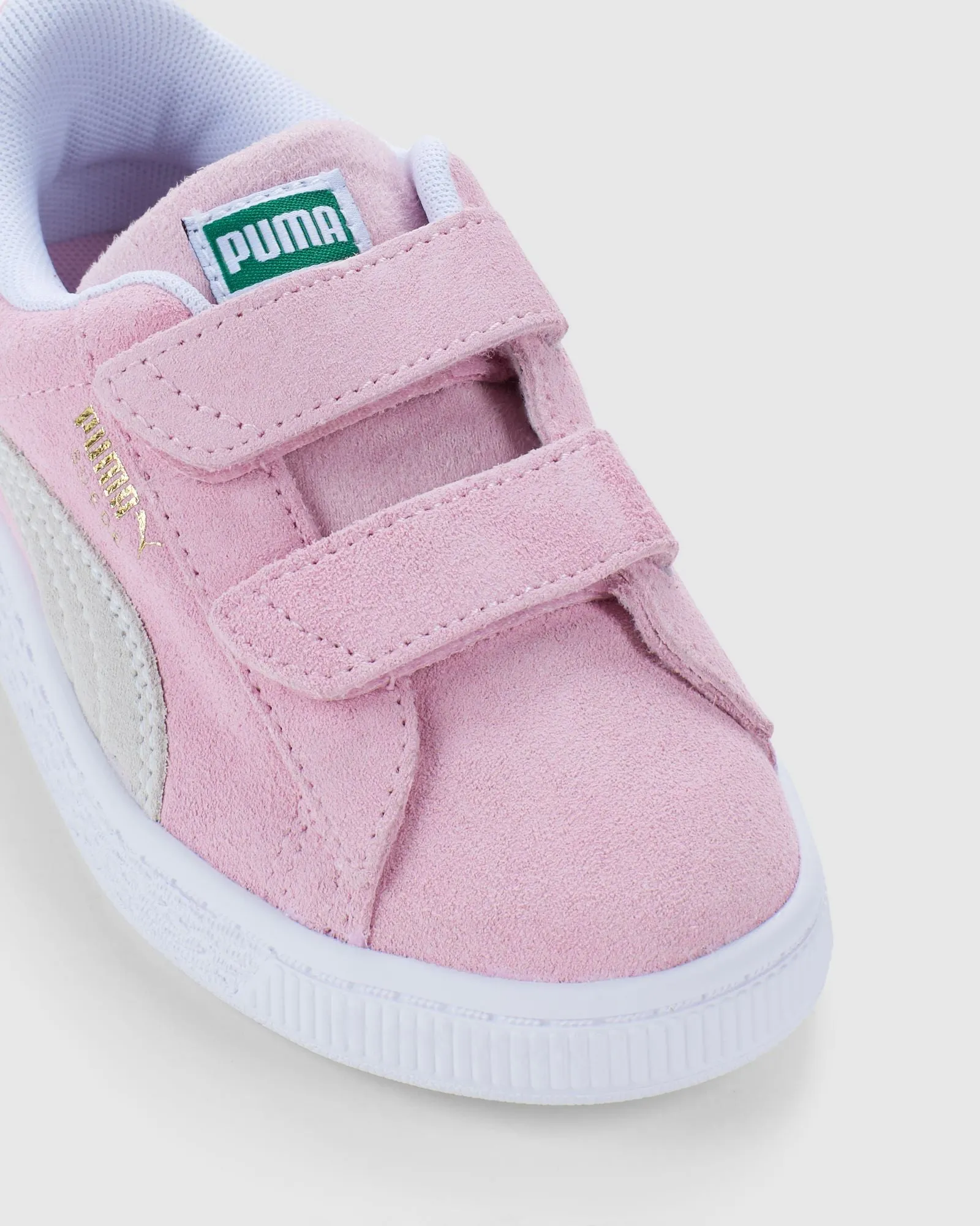 Suede Classic XXI Self-Fastening Pre-School Pink Lady/White