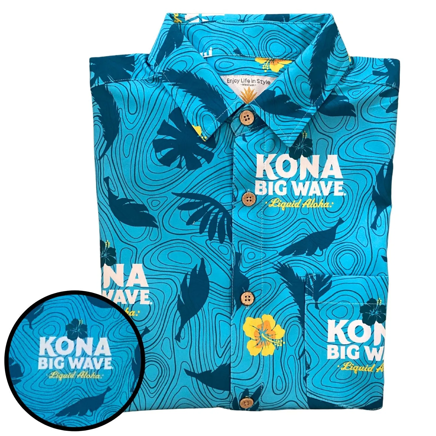 Super Stretch - Kona Big Wave Hawaiian Shirt