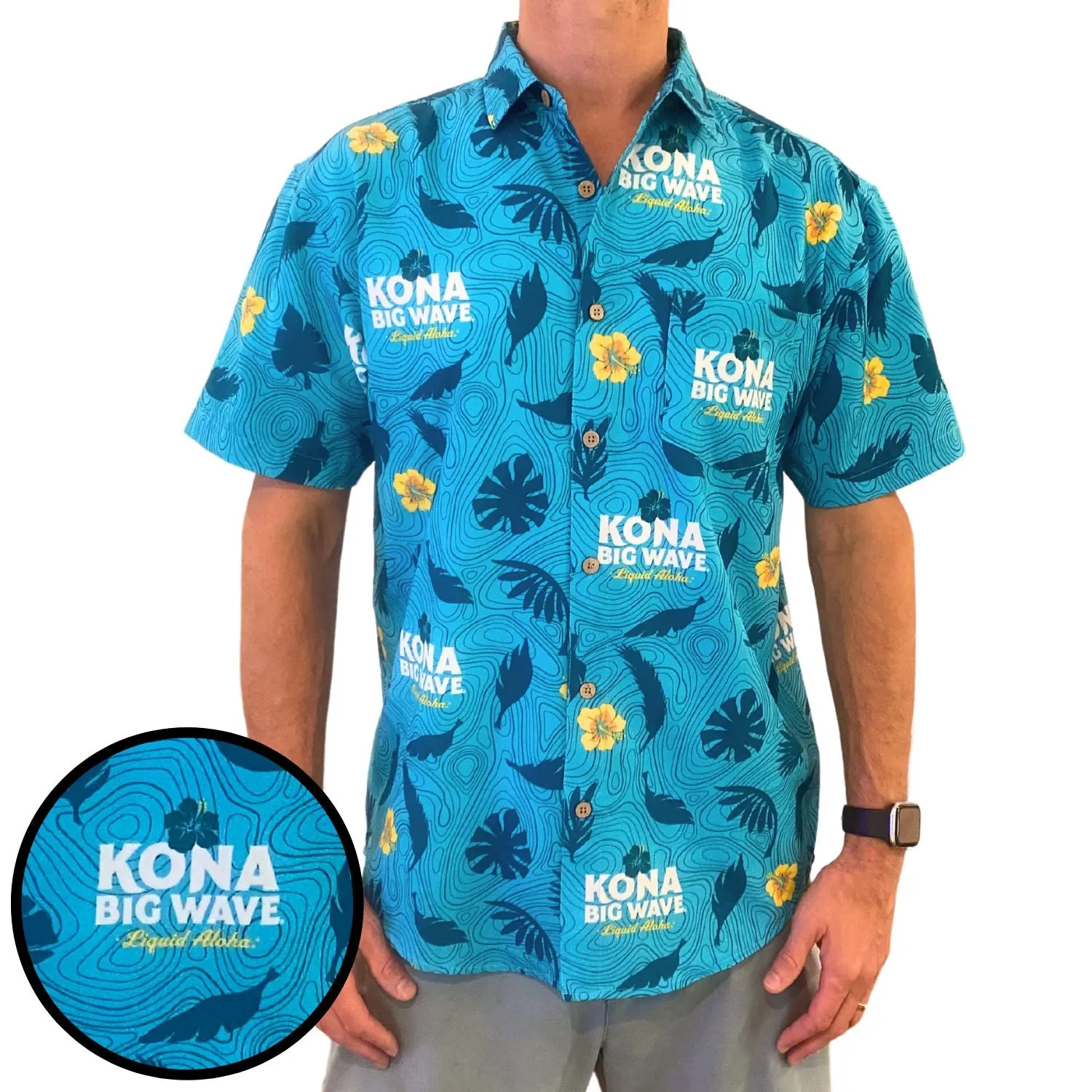 Super Stretch - Kona Big Wave Hawaiian Shirt