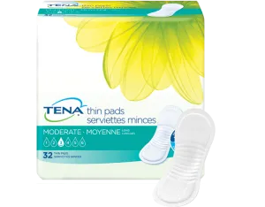 Tena 52070 Moderate Thin Pads Long