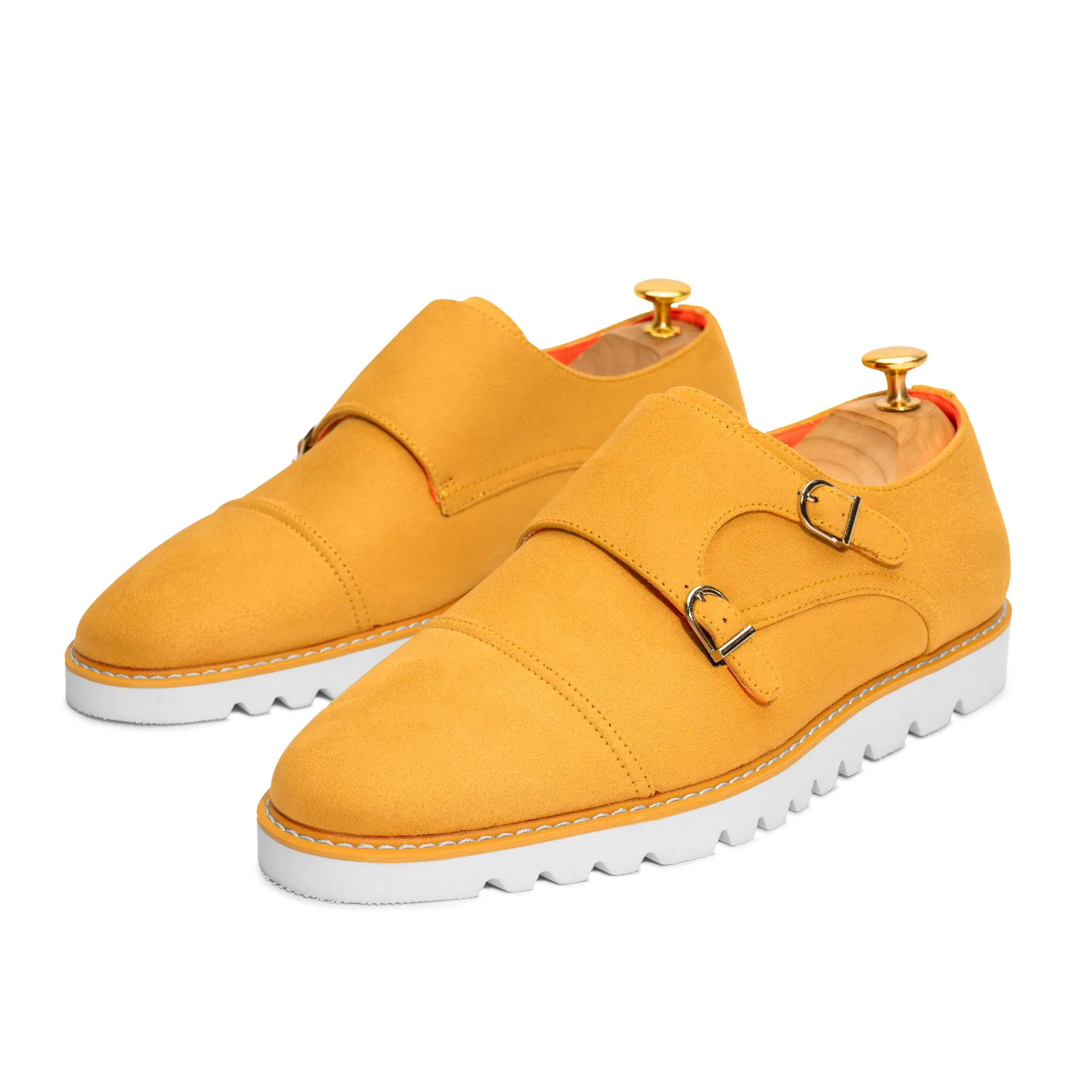 The Freshman S TAYNO Suede Double Monk Strap Oxford Sneaker