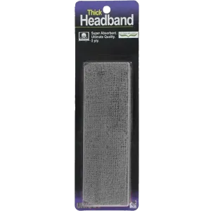 Thick 2-Ply Headband - Gray