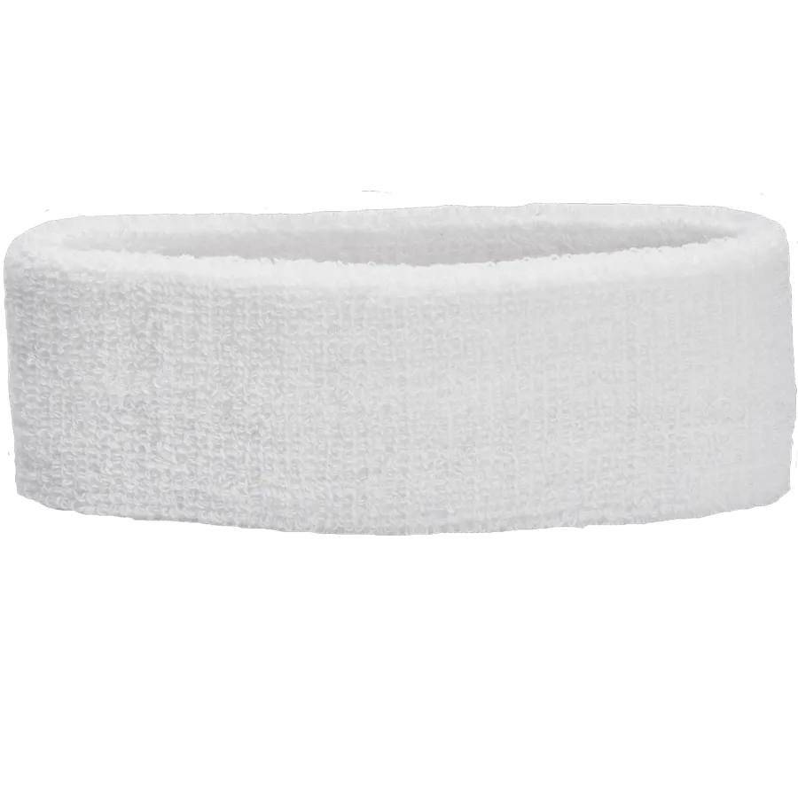 Thick 2-Ply Headband - White