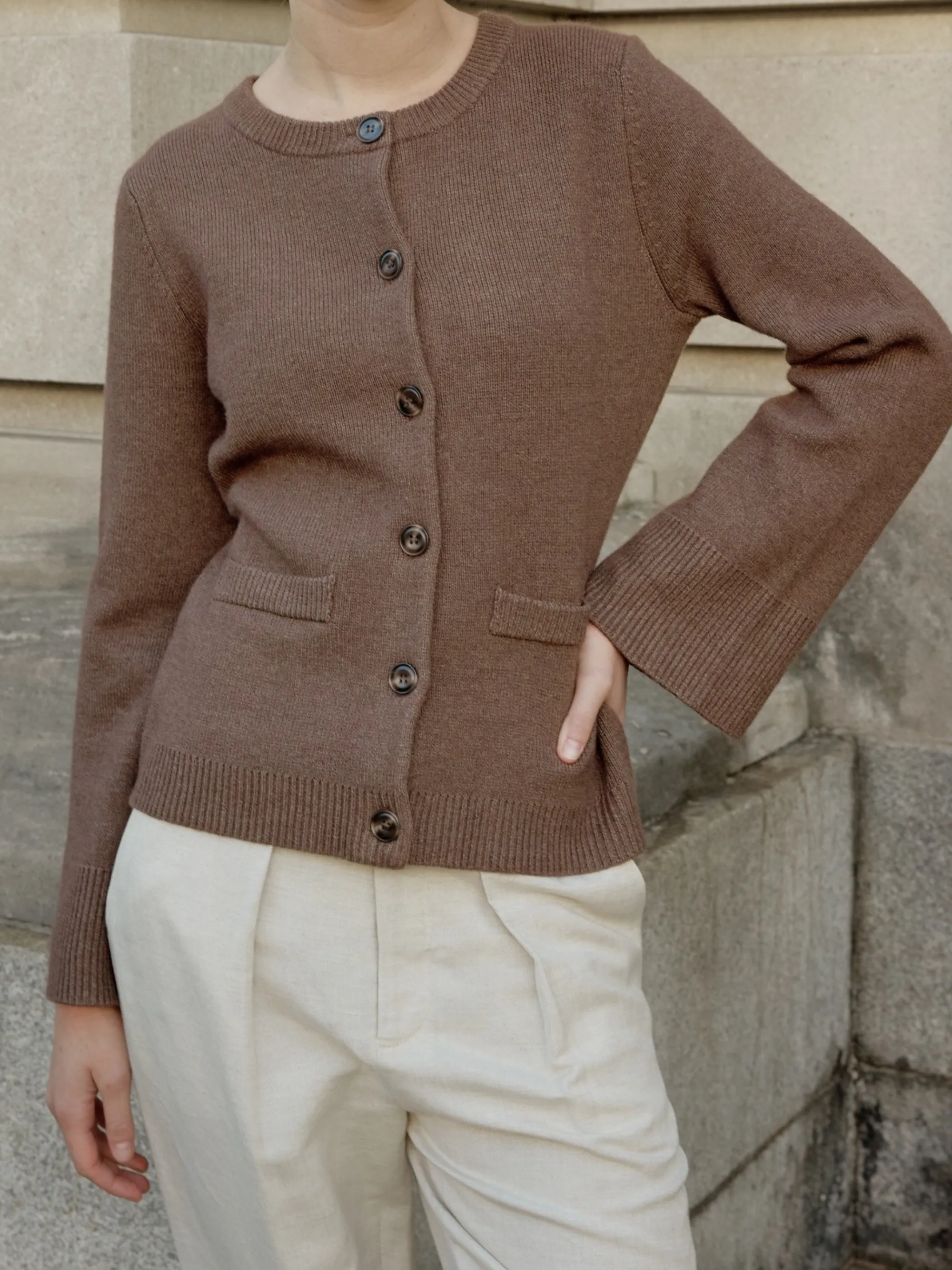 Tyler Cardigan | Chestnut Brown