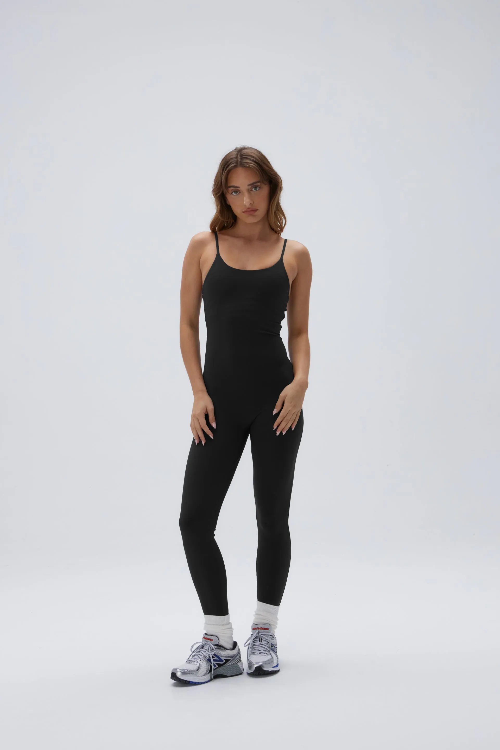 Ultimate Strappy Full Length Unitard - Black