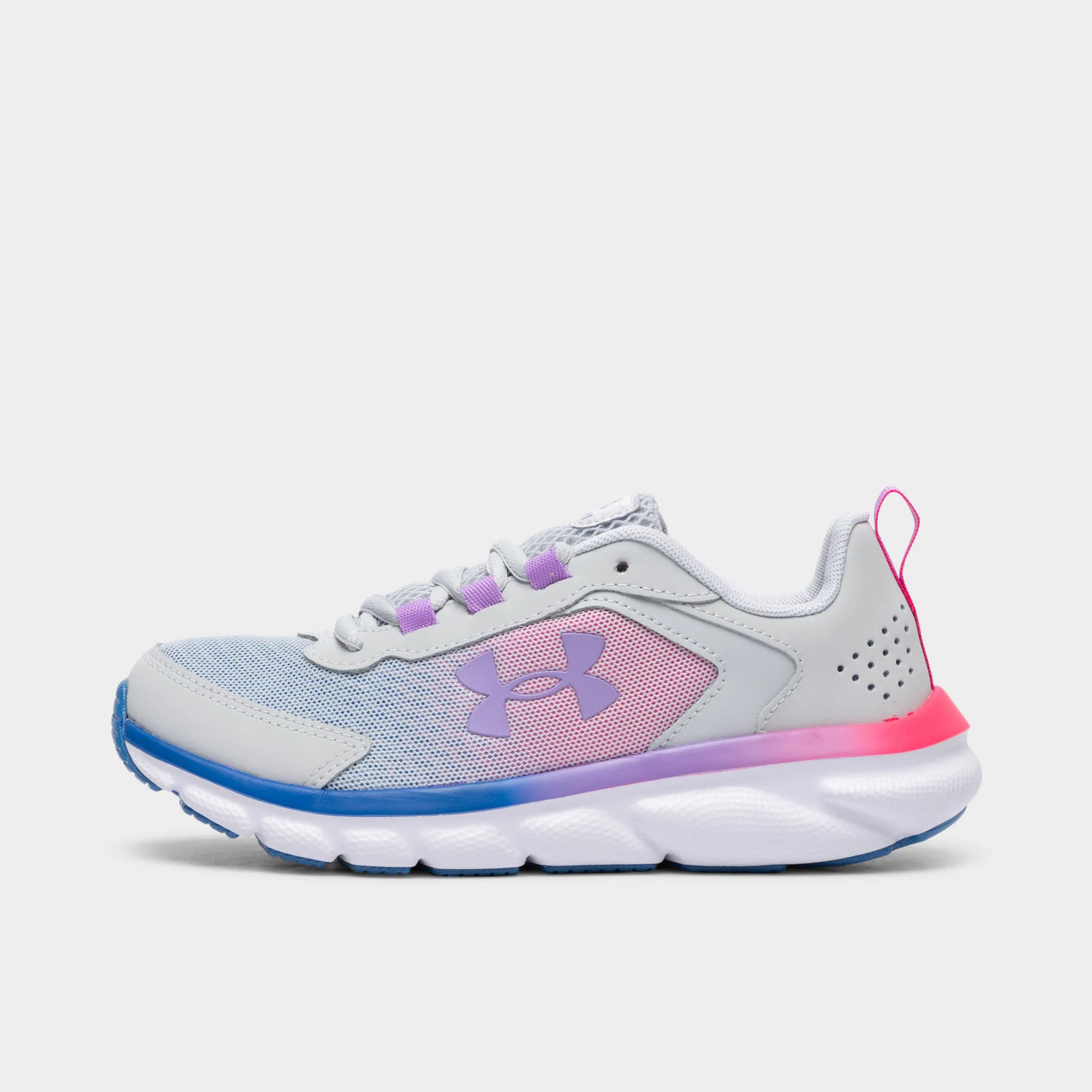 Under Armour Junior Girls' Assert 9 Halo Grey / White - Vivid Lilac