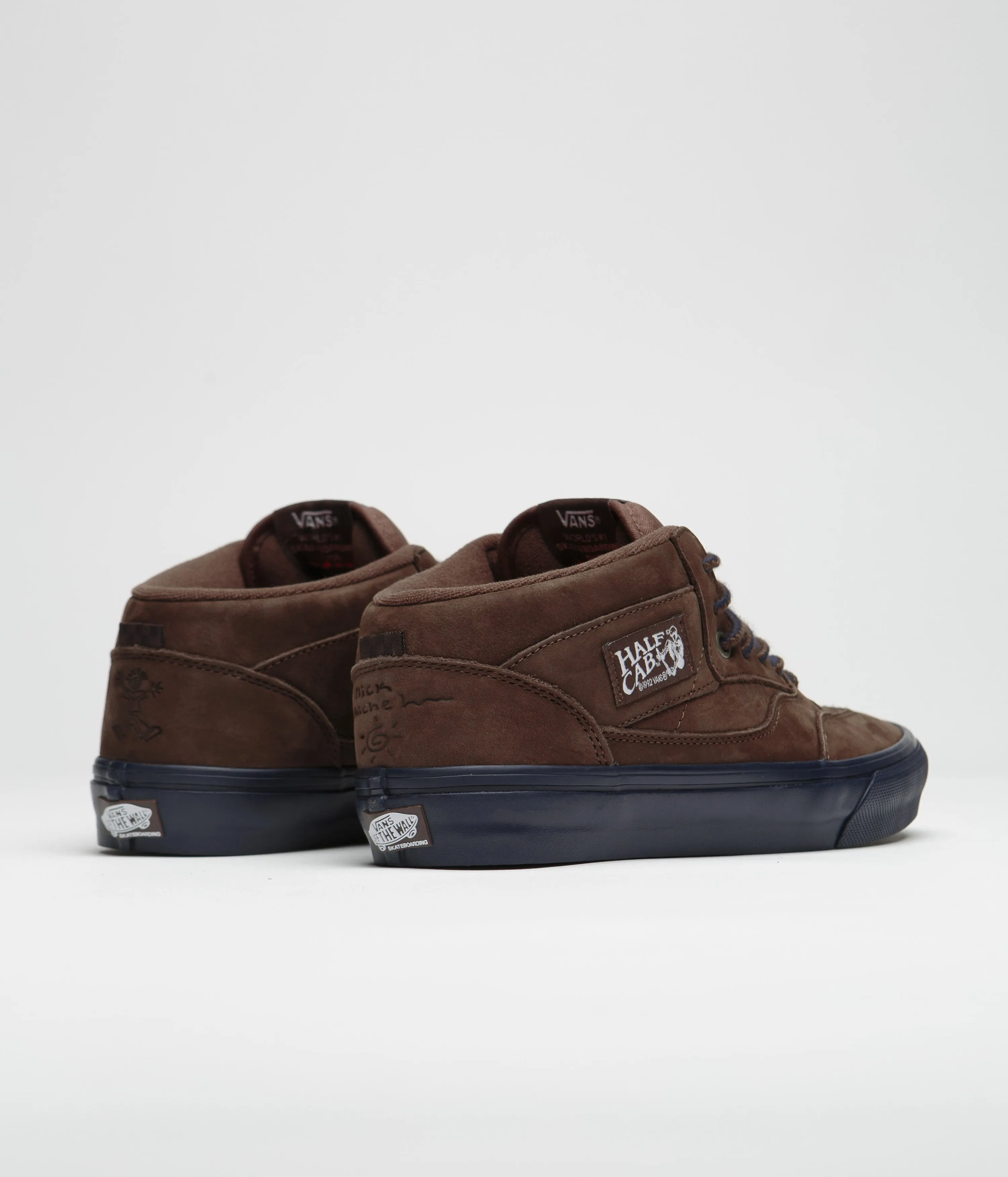 Vans Skate Half Cab '92 Shoes - (Nick Michel) Brown / Navy