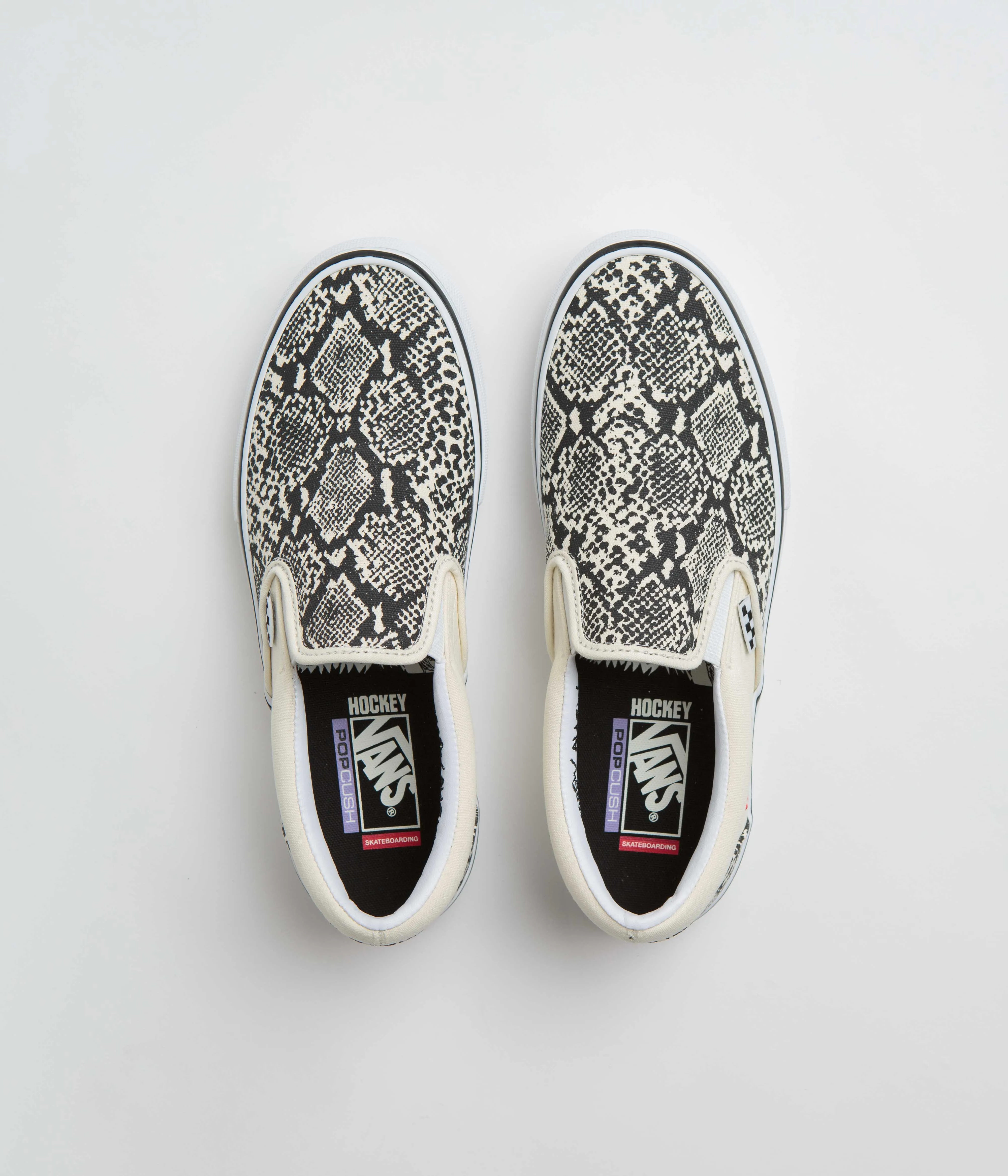 Vans Skate Slip-On Shoes - (Hockey Skateboards) Snake Skin